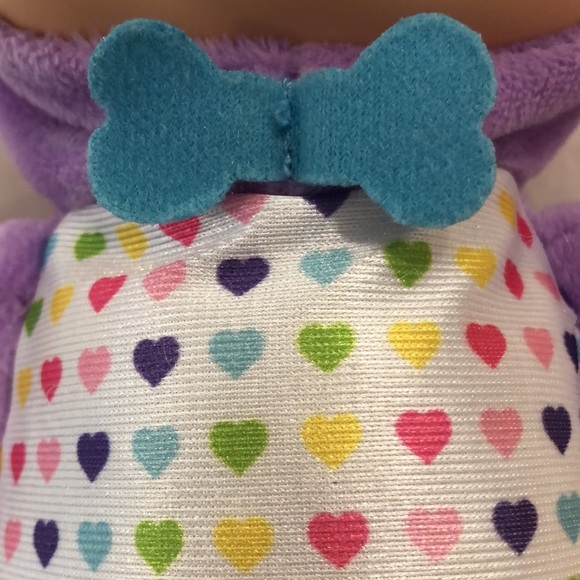 Cabbage Patch Kid kids cuties purple Sadie  puppy doll hearts plush - Picture 8 of 11